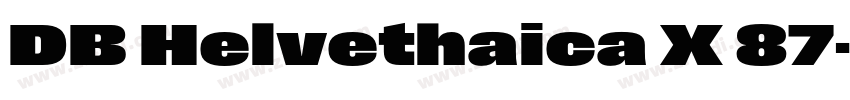 DB Helvethaica X 87字体转换